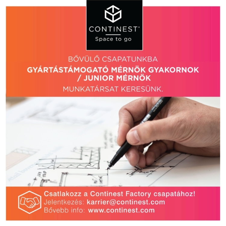 Gyártástámogató mérnök gyakornok | Junior mérnök